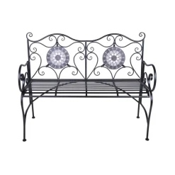 Garden Pleasure Bank JALUA Stahl, schwarz