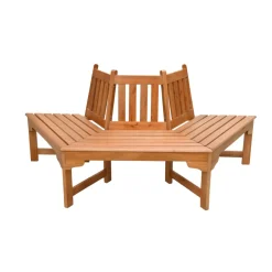 Garden Pleasure Baumbankhälfte ONTARIO Eukalyptus, natur lackiert