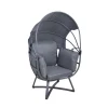 Garden Pleasure Relaxsessel DELOS Stahl, Polyester, anthrazit