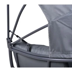 Garden Pleasure Relaxsessel DELOS Stahl, Polyester, anthrazit