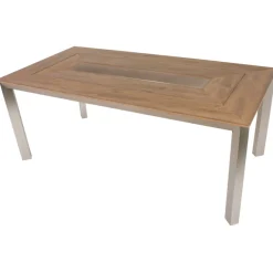 Garden Pleasure Tischgruppe FLORENCE, 9tlg. Aluminium, Nonwood, Kunststoffgefleht