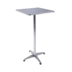 Garden Pleasure Tisch/Stehtisch BISTRO quadratisch, Alu-Gestell, Stahl,