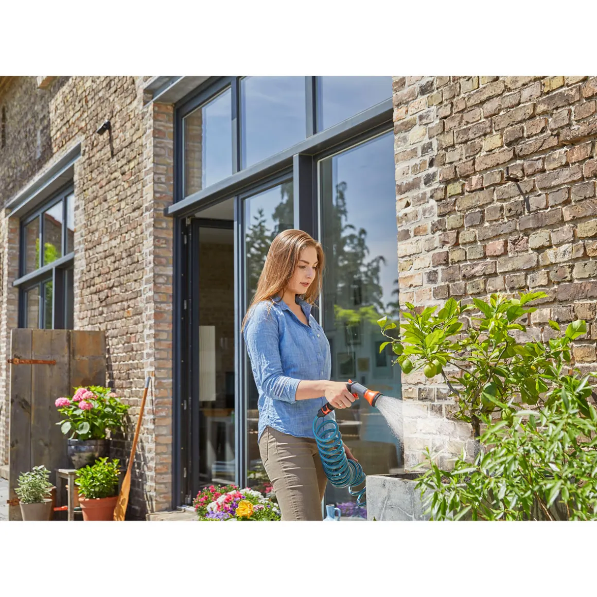 Gardena Spiralschlauch-Set 10m 5-teilig