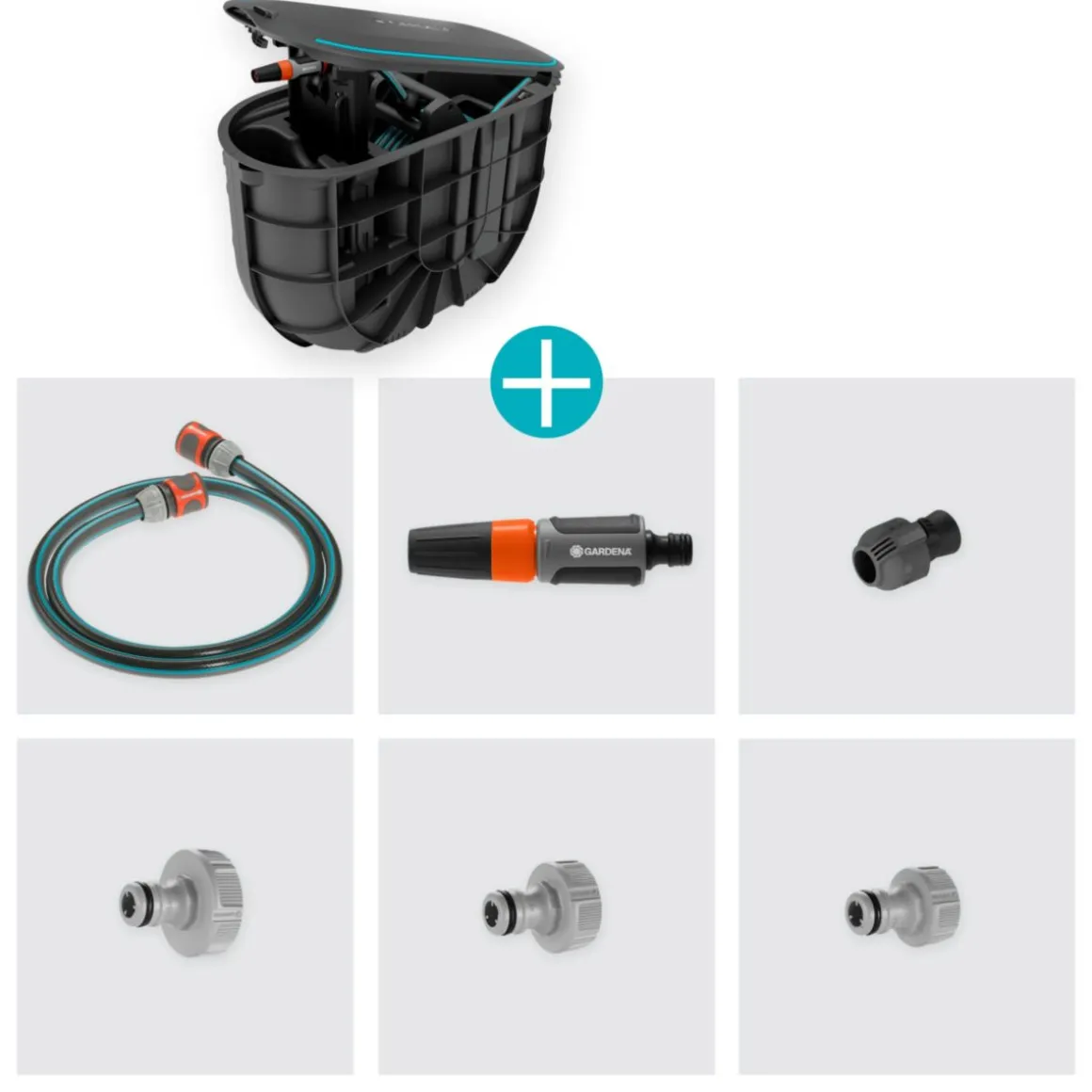 Gardena Schlauchbox RollUp Undercover M mit 20 m