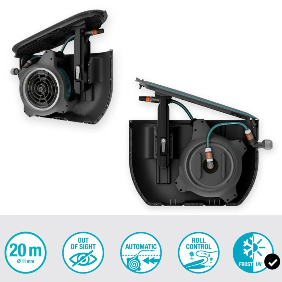 Gardena Schlauchbox RollUp Undercover M mit 20 m