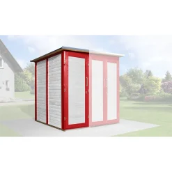 Garten [Q] Modul Save Bike schwedenrot/weiß