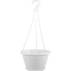 Geli Ampel Galicia ca 25 cm mit Untersetzer weiß