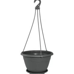 Geli Ampel Galicia ca 30 cm mit Untersetzer grau