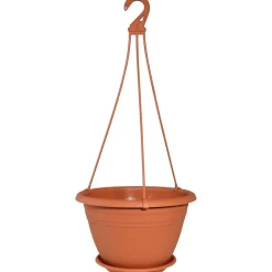 Geli Ampel Galicia ca 30 cm mit Untersetzer terrakotta