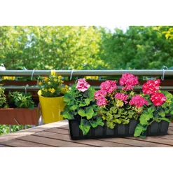 Geli Blumenkasten Aqua-Green plus anthrazit 60 cm