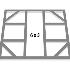 Globel Fundamentbodenrahmen für Dream und Lean To 6 x 5m