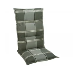 GO-DE Gartenstuhlauflage Dessin 24515 hoch anthrazit kariert 120 cm