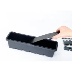 GreenLife Blumen- und Kräuterbox anthrazit, 10 Stück