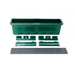 GreenLife Blumen- und Kräuterbox grün, 3 Stück