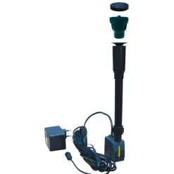 GreenLife Springbrunnen-Set für den Dekor-Regenspeicher „Hinkelstein“, granitgrau