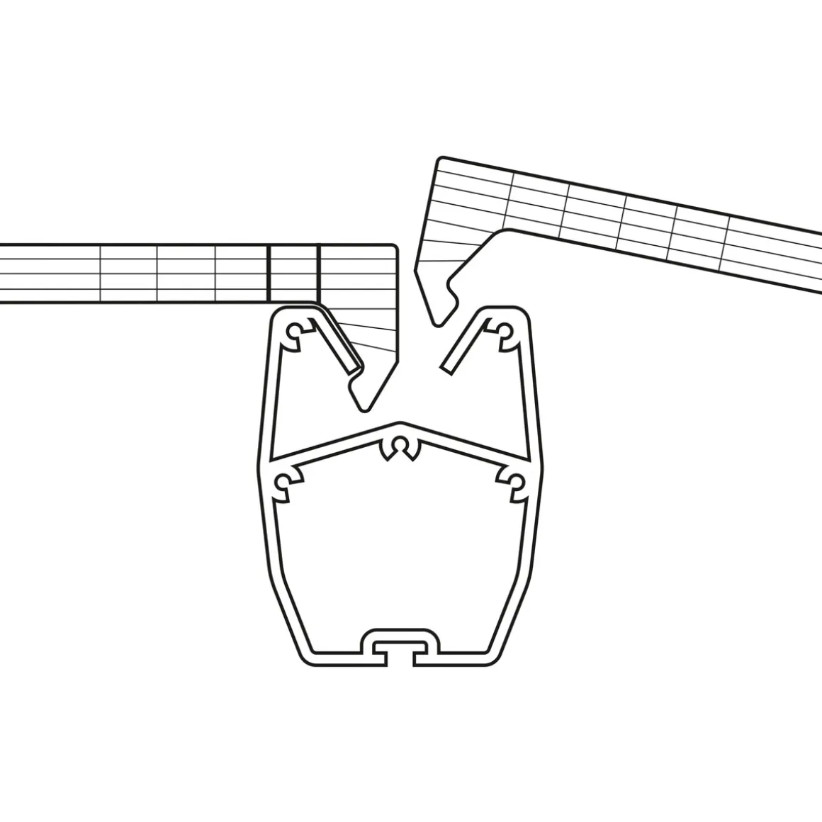 gutta Terrassenüberdachung Standard weiß 426 x 406 cm
