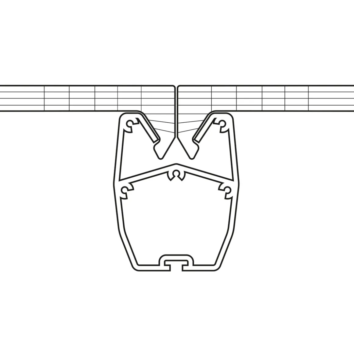 gutta Terrassenüberdachung Standard weiß 426 x 406 cm