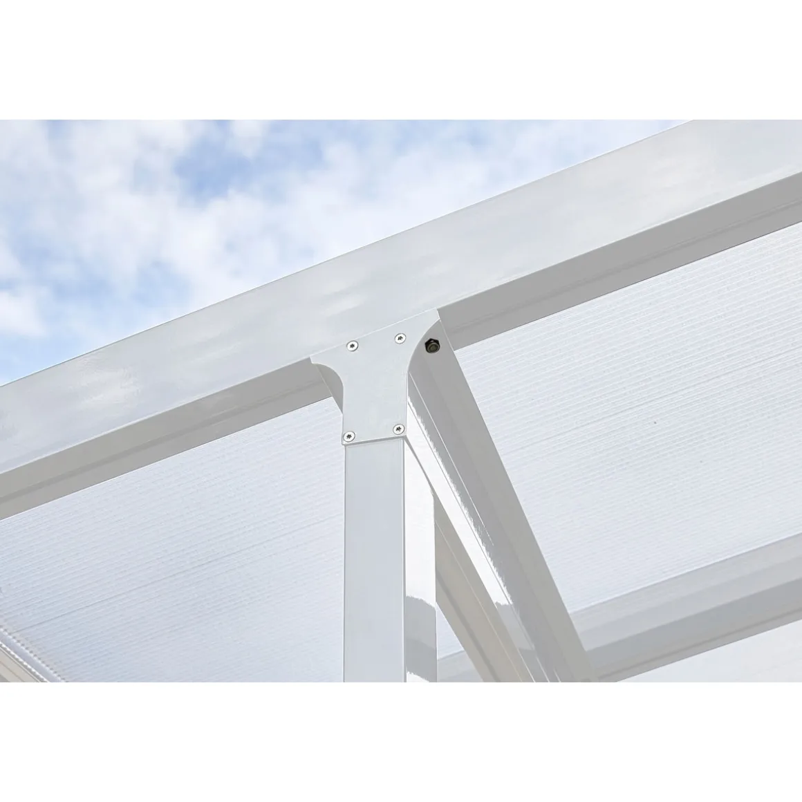 gutta Terrassenüberdachung Standard weiß 426 x 406 cm