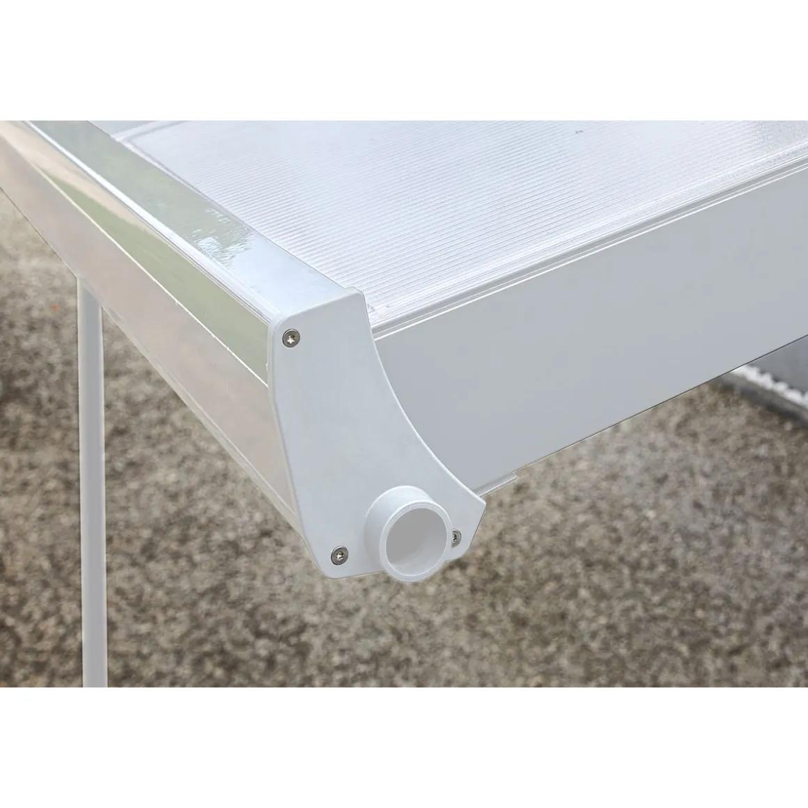 gutta Terrassenüberdachung Standard weiß 426 x 406 cm