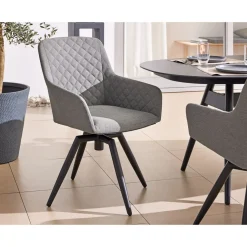 Haveson Drehsessel NOVARA drehbar LIKA-TEX-Bezugsstoff anthrazit