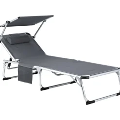 Haveson Dreibeinliege Klappliege XXL mit Sonnendach