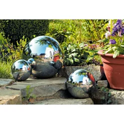 Haveson Edelstahlkugel Durchmesser 13,5 cm silber