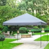 Haveson Faltpavillon LxBxH 367 x 366 x 340 cm Farbe grau Stahlrahmen Überzug aus Polyester