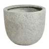 Haveson Fibreclaykübel Durchmesser 45 x 38 cm Natursteinoptik