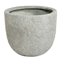 Haveson Fibreclaykübel Durchmesser 45 x 38 cm Natursteinoptik