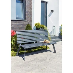 Haveson Gartenbank Halmstad anthrazit 150 x 89 x 63 cm