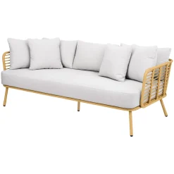 Haveson Gartensofa Elba inkl Kissen-Set