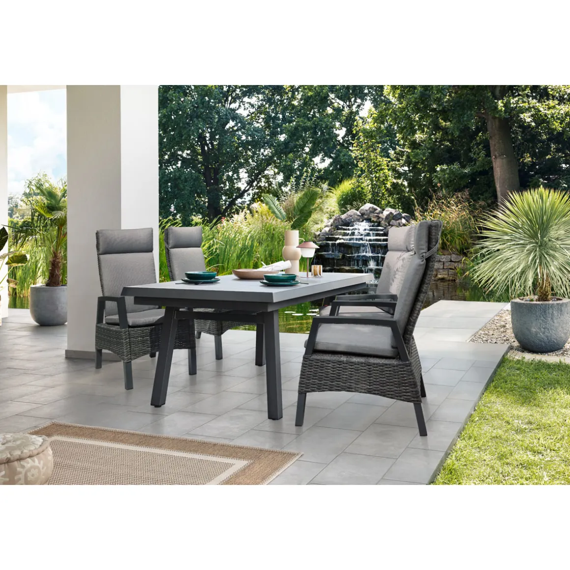 Haveson Gartentisch Taranto, ausziehbar200/260x100x76,5cm