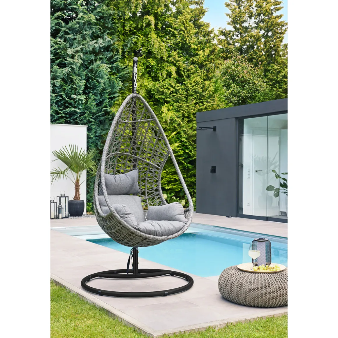 Haveson Hängesessel Aurela Stahlgestell