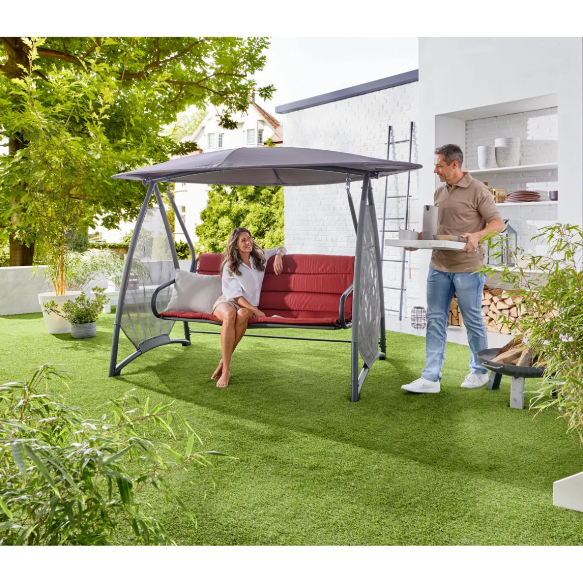 Haveson Hollywoodschaukel Sunshine 3-Sitzer