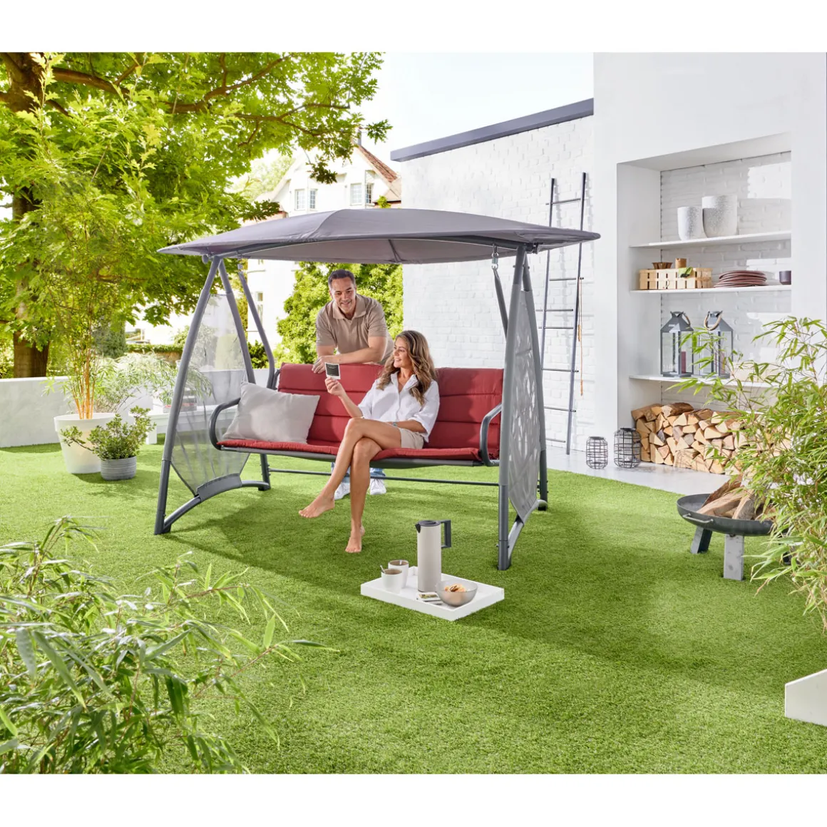 Haveson Hollywoodschaukel Sunshine 3-Sitzer