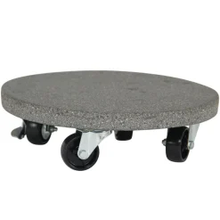 Haveson Pflanzenroller Stone rund grau