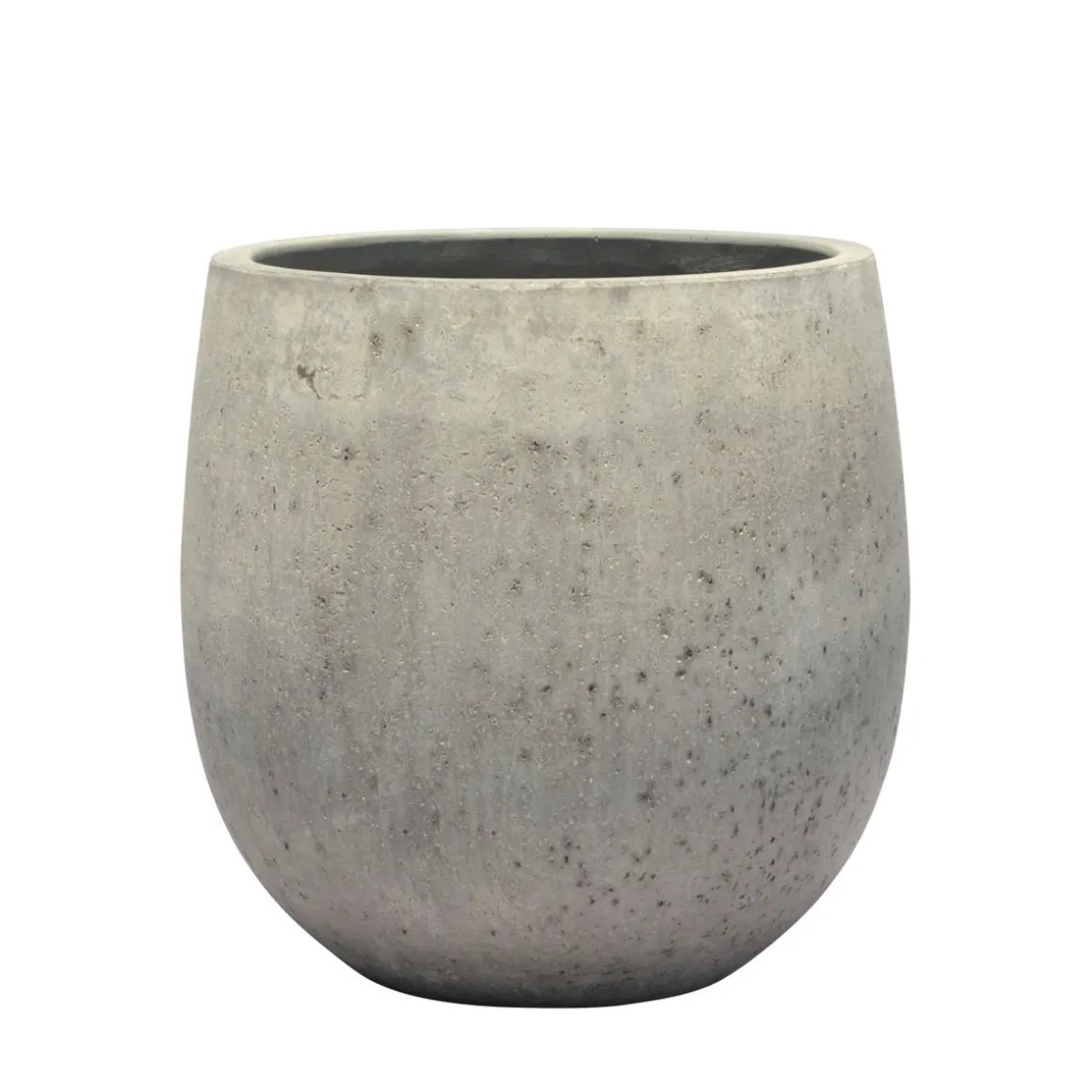 Haveson Pflanzgefäß Balloon Rough niedrig Durchmesser 30 x 30 cm grau