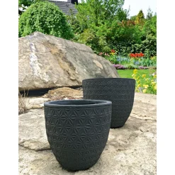 Haveson Pflanzkübel Granite Stars Durchmesser 25 x 25 cm