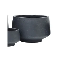 Haveson Pflanztopf PORES LxBxH 41 x 41 x 26 cm anthrazit