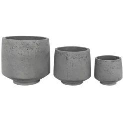 Haveson Pflanztopf PORES grau 42 x 42 x 38 cm