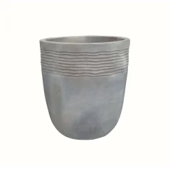 Haveson Pflanztopf Rille M Durchmesser 31 x 36 cm Chocolate