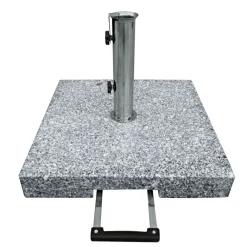 Haveson Trolley-Granitschirmständer eckig 50 x 50 cm
