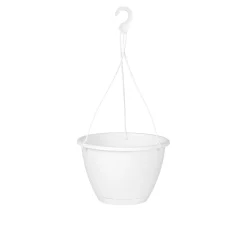 Hängeampel Algarve Durchmesser 25 cm weiß