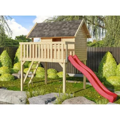 Karibu Spielhaus Fidel 198 x 330 x 243 cm