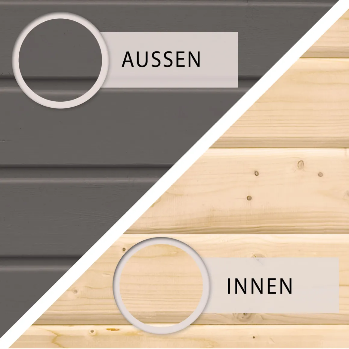 Karibu Stelzenhaus Benjamin seidengrau