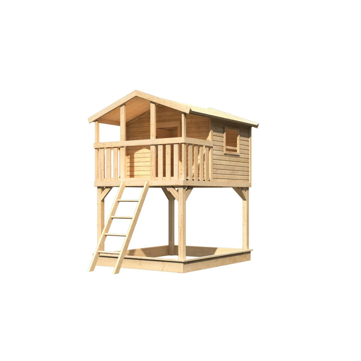 Karibu Stelzenhaus Benjamin naturbelassen