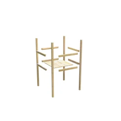 Karibu Stelzenhaus Benjamin naturbelassen