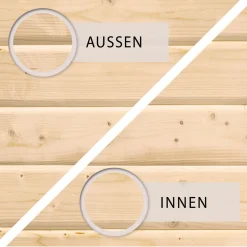 Karibu Stelzenhaus Benjamin naturbelassen inkl Rutsche blau