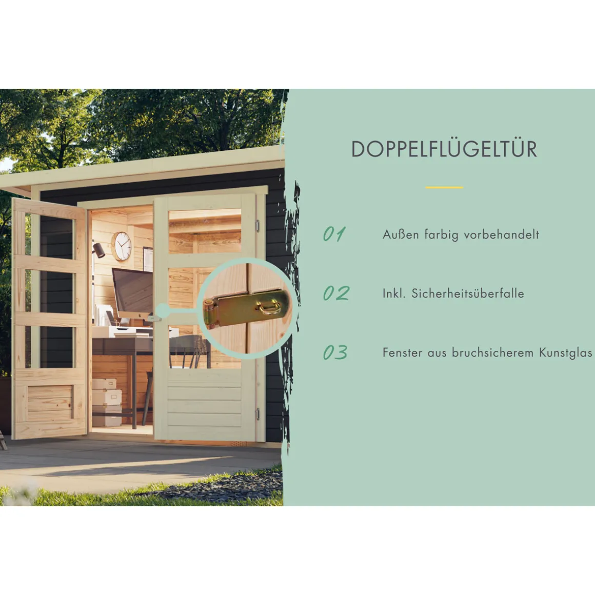 Karibu BBH Amberg 5 terragrau