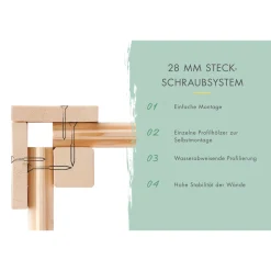 Karibu BBH Kandern 2 Set mit Anbaudach terrabrau